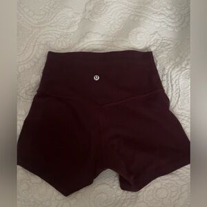 lululemon athletica Dark Red Athletic Shorts